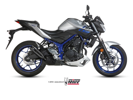 Mivv Tłumik końcowy DOUBLE GUN BLACK stal nierdzewna YAMAHA MT-03 2016-2025