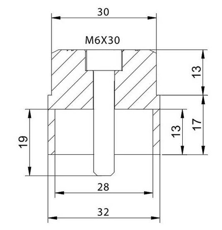 Adapter lusterek PUIG Hi-Tech IV / Tracker (9500N, lewy lub prawy)