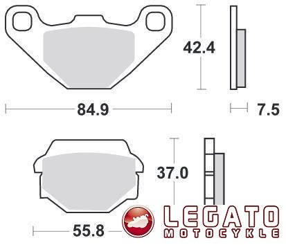 KLOCKI HAMULCOWE SBS 586 RSI