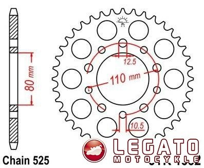 ZĘBATKA NAPĘDOWA JT TYŁ (525)