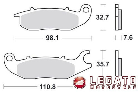 KLOCKI HAMULCOWE SBS 180 CT