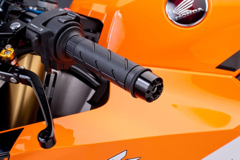 Końcówki kierownicy do Kawasaki (krótkie) Czarny (N) 6186N