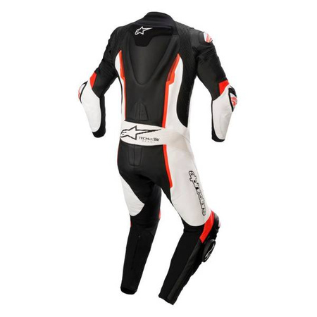 KOMBINEZON SKÓRZANY 1CZ. ALPINESTARS MISSILE V2 BLACK/WHITE/FLUO RED