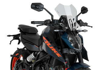 Owiewka PUIG do KTM 125 / 390 Duke 24 (Touring) Przezroczysty (W) 21998W