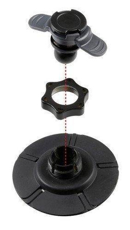 90456 Opti Stick, okrągłe mocowanie samoprzylepne