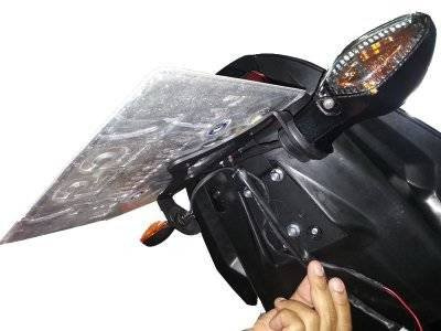 MOCOWANIE TABLICY REJESTRACYJNEJ RG RACING HONDA CB650F / CBR650F 14- BLACK