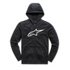 BLUZA Z KAPTUREM NA ZAMEK ALPINESTARS AGELESS II BLACK/WHITE