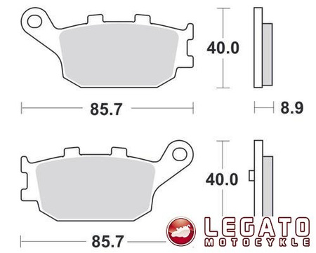 KLOCKI HAMULCOWE SBS 158 MS