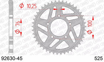 92630-45 AFAM ZĘBATKA TYLNA