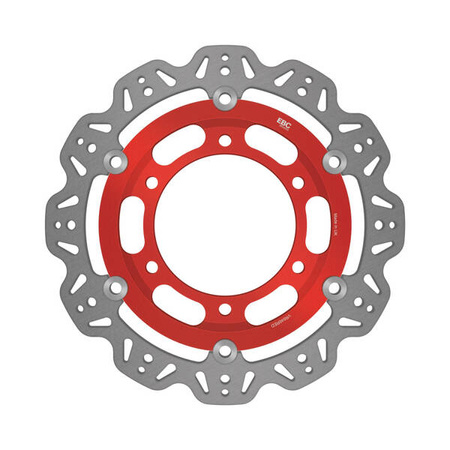 EBC Tarcza hamulcowa motocyklowa VR646RED VEE, czerwona