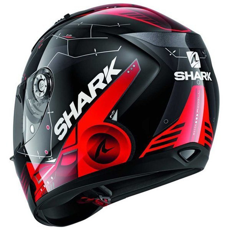 Kask Shark Ridill 1.2 Mecca czarny/czerwony