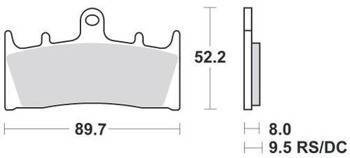 KLOCKI HAMULCOWE SBS 686 HF