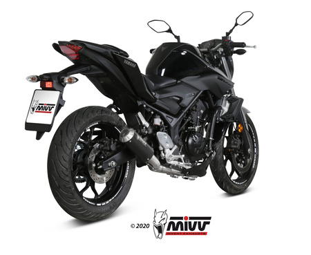 Mivv Układ wydechowy Full System BLACK stal nierdzewna YAMAHA MT-03 2016-2024