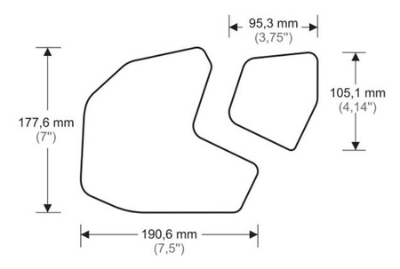 TANKPADY BOCZNE PUIG DO YAMAHA MT-09 13-20