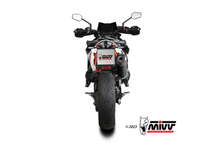 Mivv Tłumik końcowy OVAL BLACK STAINLESS STEEL WITH CARBON CAP KTM 890 SMT 2023-2024