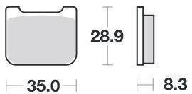 KLOCKI HAMULCOWE SBS 732 RQ