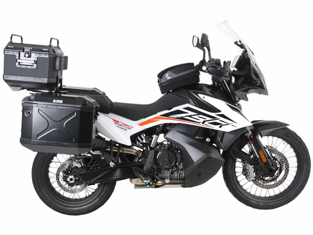 Sidecarrier Cutout stainless steel incl. Xplorer sideboxes silver for KTM 790 Adventure/R (2019-2021)