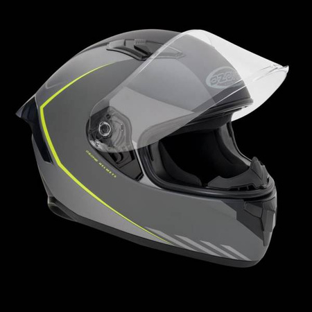 KASK OZONE INTEGRALNY SPRINT STRIPE MATTE BLACK/GREY/FLUO YELLOW