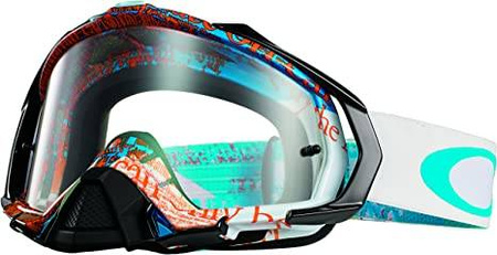 GOGLE MOTOCYKLOWE Oakley Mayhem PRO Tagline Orange Blue