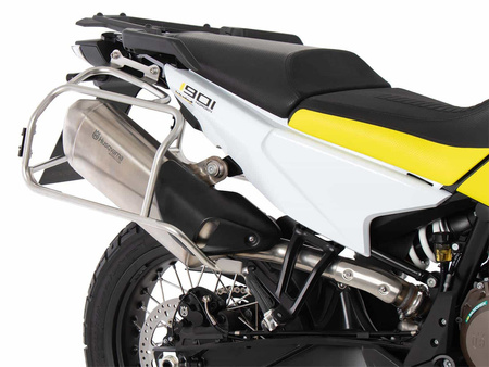 Sidecarrier Cutout stainless steel incl. Xplorer sideboxes black for Husqvarna Norden 901 / Expedition (2022-)