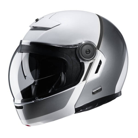 Kask Motocyklowy HJC V90 Mobix Silver/White