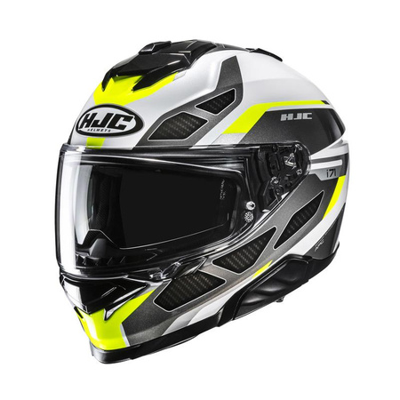KASK MOTOCYKLOWY HJC I71 ZEST WHITE YELLOW