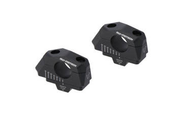 ZESTAW PODWYŻSZAJĄCY KIEROWNICĘ 28MM PODWYŻSZENIE 28MM PRZESUNIĘCIE 5/10/15/20/25/30MM BLACK