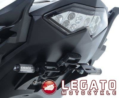 MOCOWANIE TABLICY REJESTRACYJNEJ KAWASAKI 650 VERSYS 15- BLACK