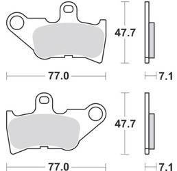 KLOCKI HAMULCOWE SBS 165 HF