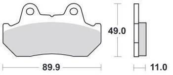 KLOCKI HAMULCOWE SBS 542 RQ