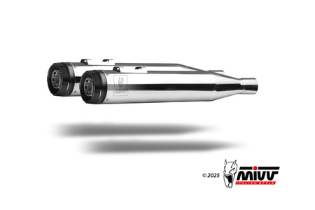 Mivv Tłumiki końcowe HR-1 stal nierdzewna HARLEY DAVIDSON STREET GLIDE / ANNIVERSARY / SPECIAL / SPECIAL ANNIVERSARY 2017-2026