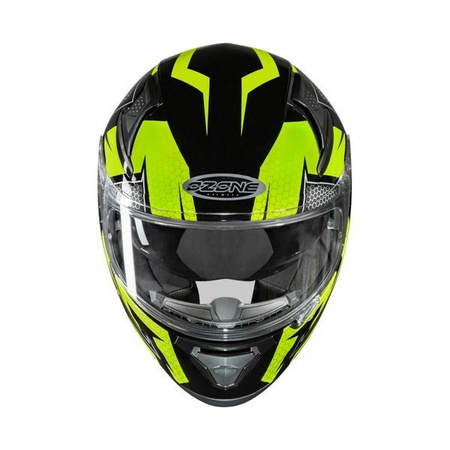 Kask Motocyklowy Ozone Arrow Black/Grey/Fluo Yellow