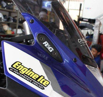 ZAŚLEPKA MOCOWANIA LUSTERKA RG RACING YAMAHA YZF-R25 / YZF-R3 BLACK