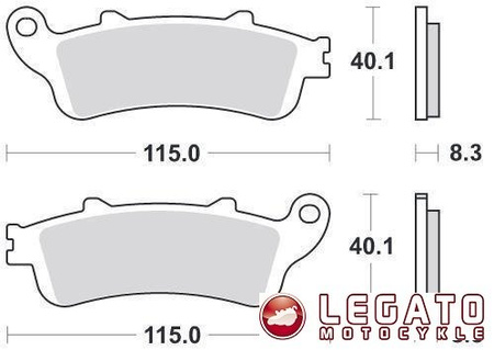 KLOCKI HAMULCOWE SBS 736 HF