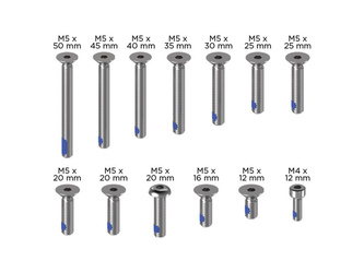 Zestaw śrub w kolorze czarnym Quad Lock® PRO