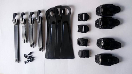 ZESTAW KLAMR PASKÓW I MOCOWAŃ DO BUTÓW IMX X-ONE/X-TWO BLACK