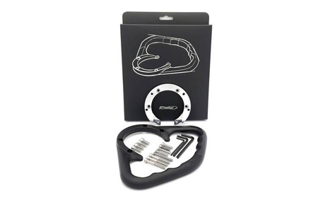 Uchwyt PUIG dla pasażera do Kawasaki Ninja 250R / 300 / Z250SL Czarny (N) 6742N