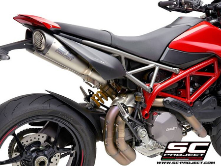 SC-Project tłumik końcowy S1 tytan z siatką Ducati Hypermotard 950 - RVE - SP (2021 – 2024)