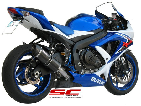 SC Project Tłumik Końcowy Oval Carbon Suzuki GSX-R 600/750 2008-2010