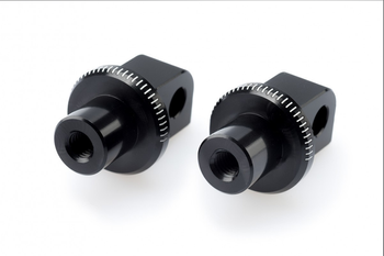 Mocowanie sportowych podnóżków PUIG 6353 (tył) Czarny (N) 6353N