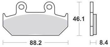 KLOCKI HAMULCOWE SBS 600 HF