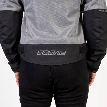 KURTKA TEKSTYLNA OZONE DART LADY SILVER/BLACK (PLUS SIZE)