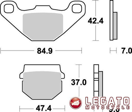 KLOCKI HAMULCOWE SBS 544 ATS