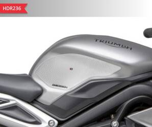ONEDESIGN tank grip HDR Triumph DAYTONA 675/ STREET TRIPLE 2013 – 2018 przezroczysty