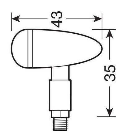 90483 Drop kierunkowskazy- chrom