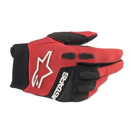 RĘKAWICE ALPINESTARS FULL BORE JUNIOR BRIGHT RED/BLACK