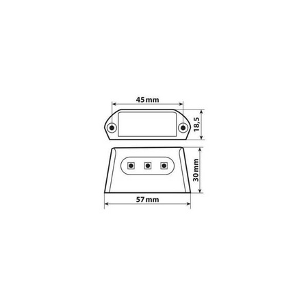 90586 A-ion, 3 Smd oświetlenie tablicy rejestracyjnej LED, 12V