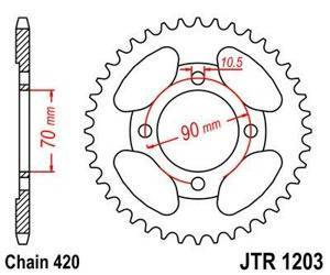 ZĘBATKA NAPĘDOWA JT TYŁ
