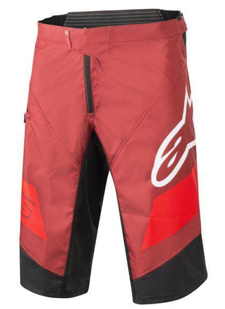 Spodenki rowerowe ALPINESTARS RACER SHORTS kolor czerwony