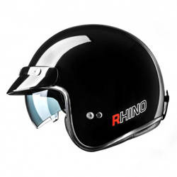 KASK MOTOCYKLOWY RHINO JET CITY BLACK GLOSSY